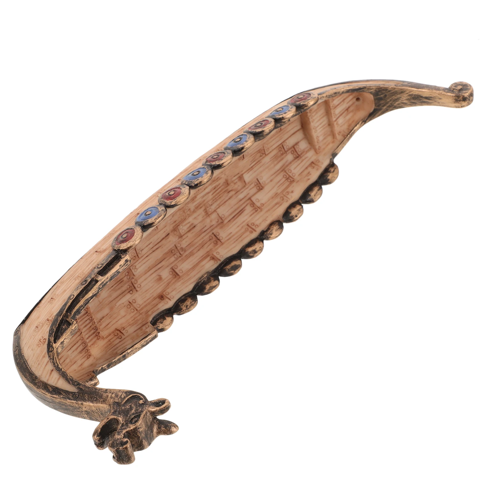 

Resin Pirate Ship Sculpture Creative Desktop Boat Decoration Vintage Retro Resin Boat Adornment Home Office Decor