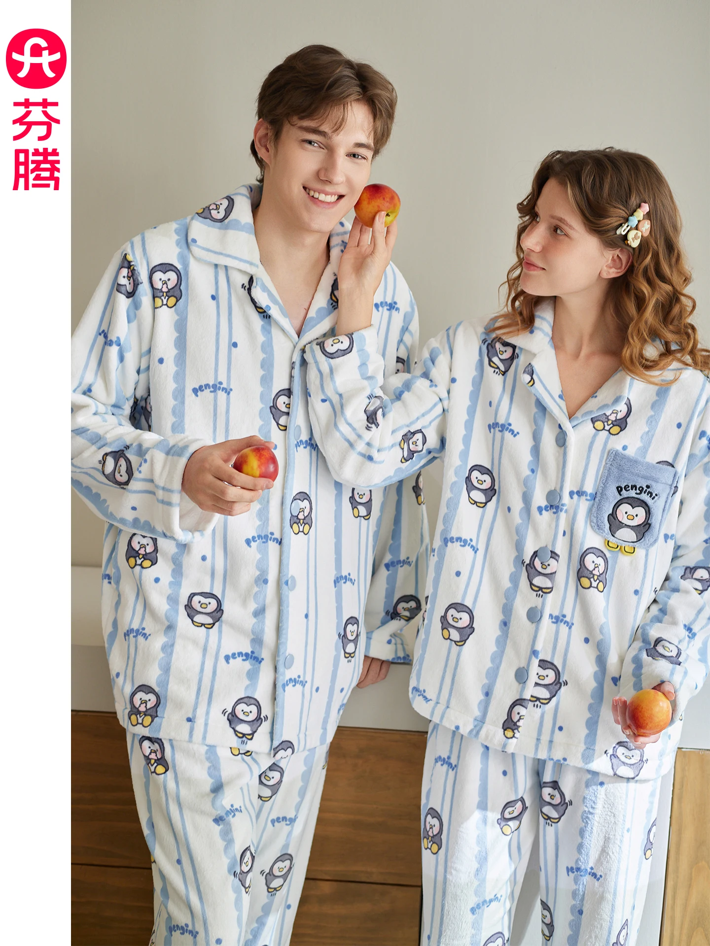 set-di-spwear-coral-fce-da-coppia-simpatico-cartone-animato-orso-bruno-abbigliamento-casual-per-la-casa-di-grandi-dimensioni-antistatico-comodo-per-il-tempo-libero-a-casa