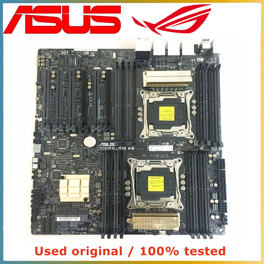 

For ASUS Z10PE-D16 WS Computer Motherboard LGA 2011-3 DDR4 64G For Intel C612 X99 Desktop Mainboard SATA III PCI-E 3.0 X16