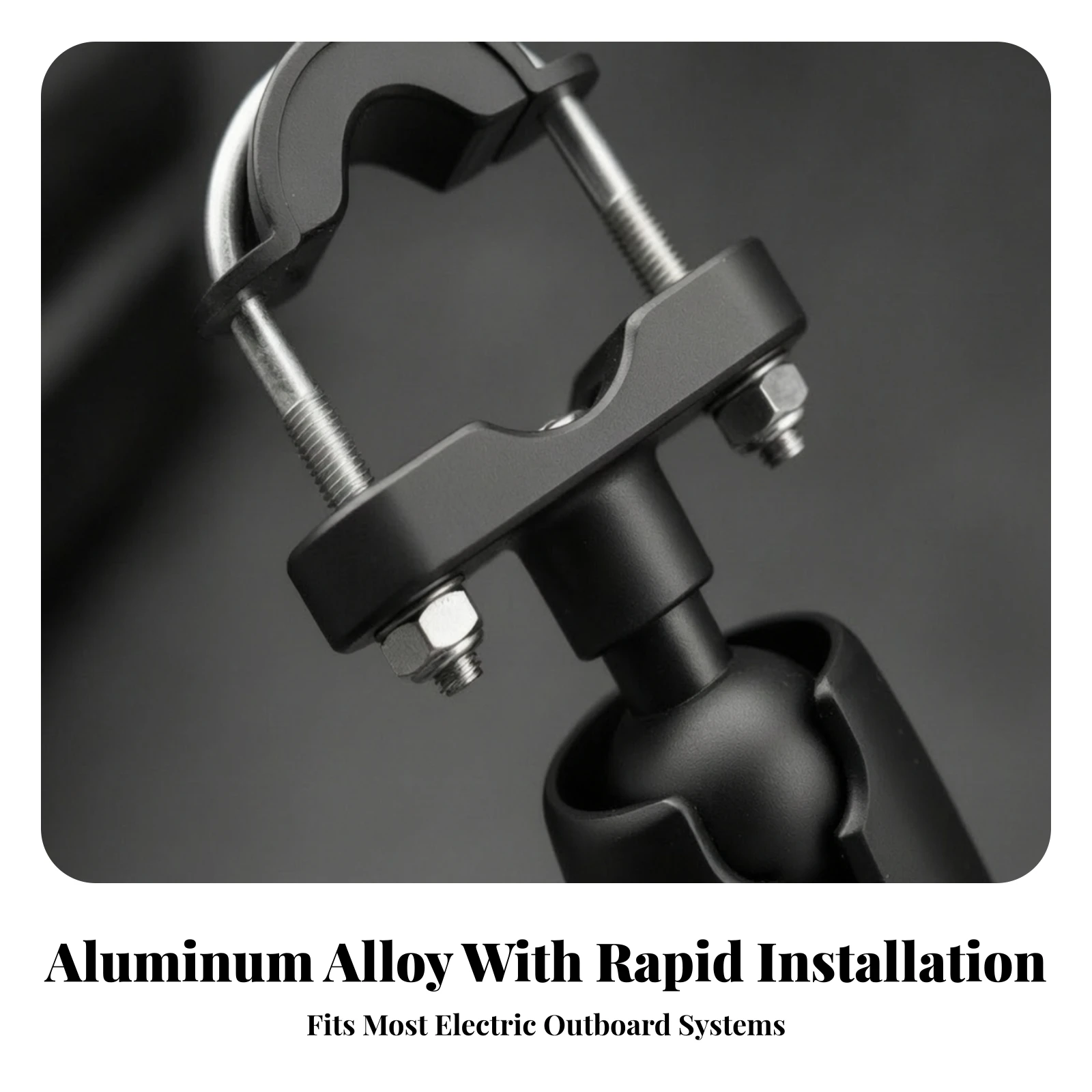 Trolling Motor Stabilizer Bracket Corrosion-Resistant Trolling Motor Support Bracket Hardware Universal Quick-Clamp for Anglers