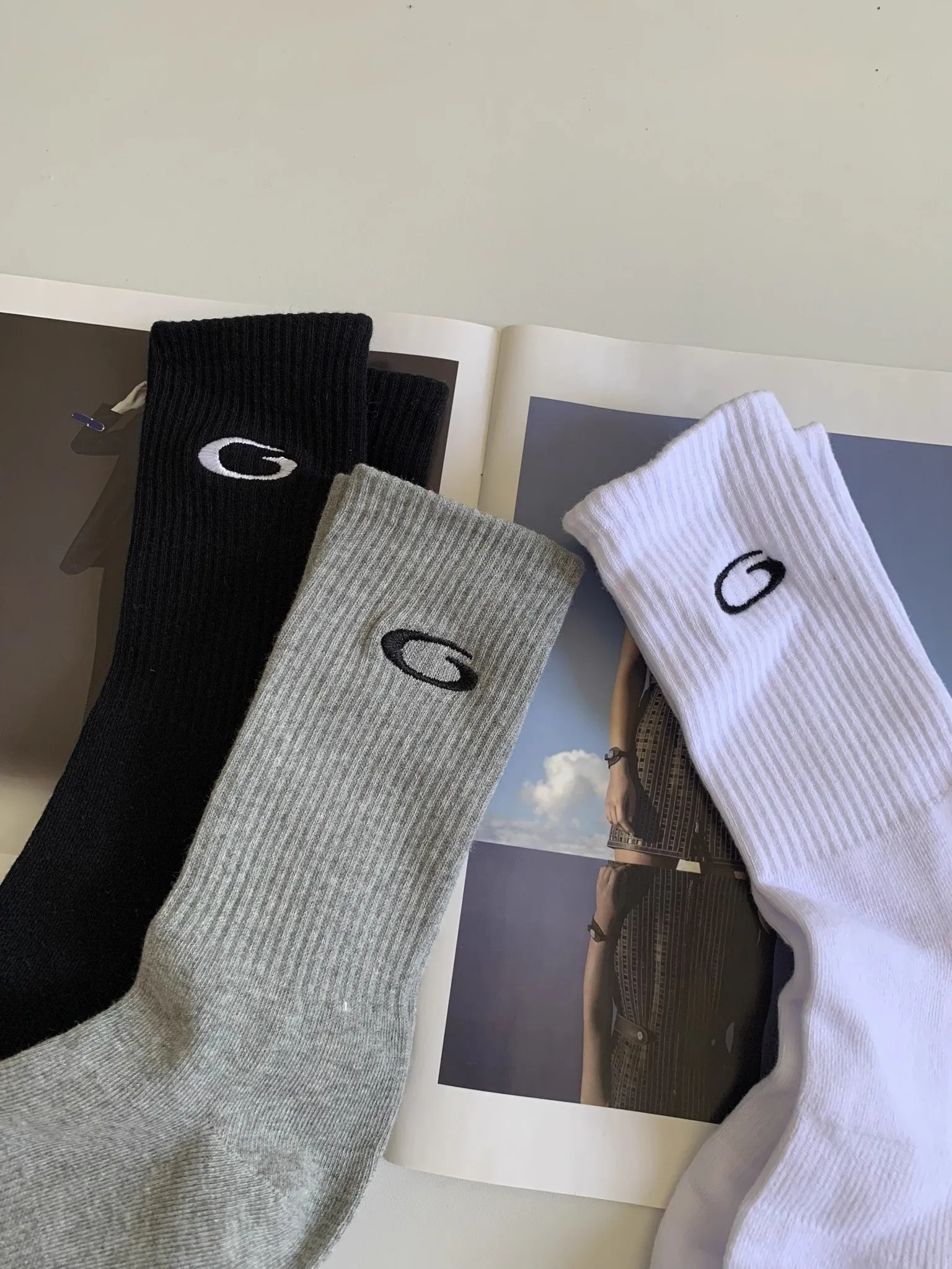 남성용 면 작업용 양말, 쿠션 처리된 긴 스포츠 통기성 발목 크루 양말, 남성용 캐주얼 양말, 자전거 양말