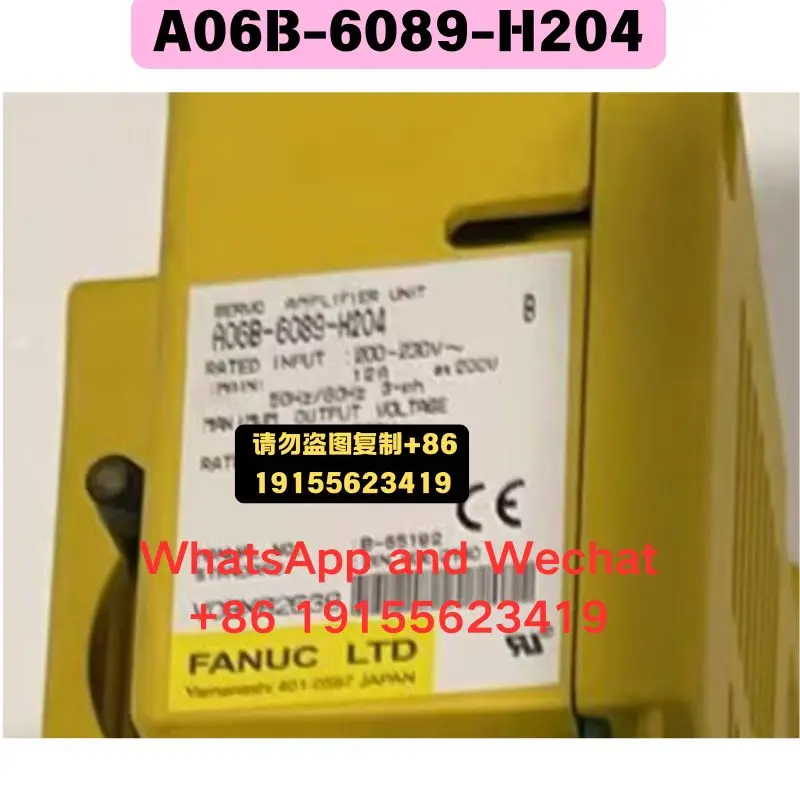 Used OEM disassembled parts A06B-6089-H204 Driver Functional test OK Quick delivery