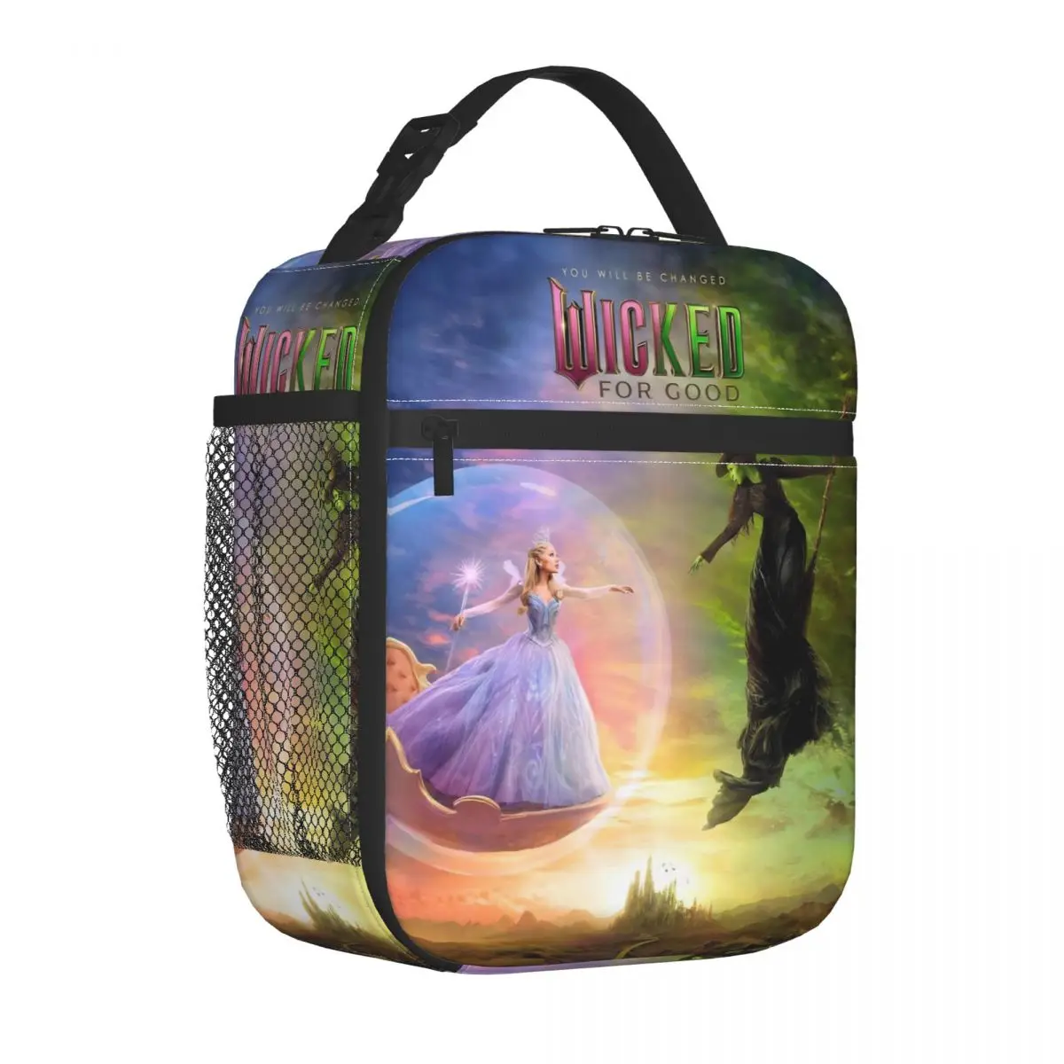 Movie Wicked For Good Insulated Lunch Bag High Capacity Lunch Container Thermal Bag Lunch Box Tote School Travel Girl Boy