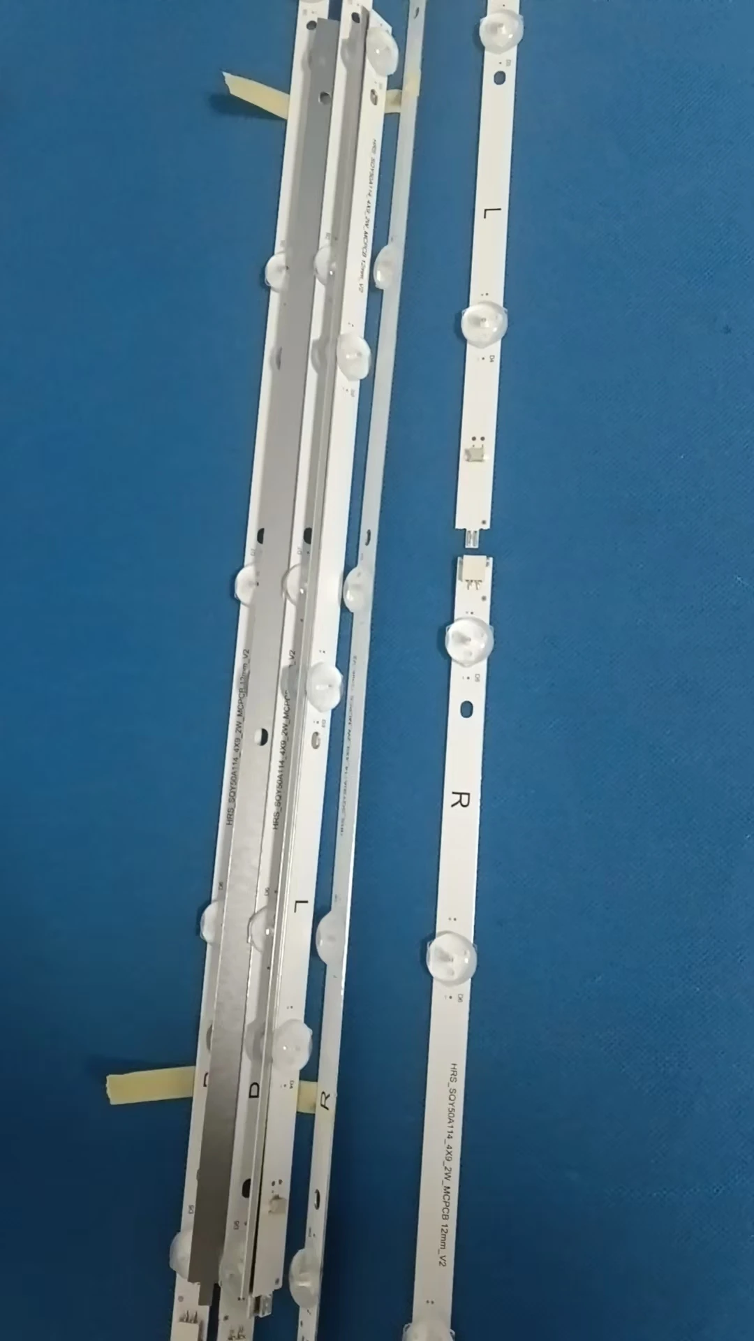 Led TV Bar HRS_SQY50A114_4X9_2W_MCPCB 12mm_V2 E486558 For AKAI AKTV5036S LED Backlight kit KS500SM4K RLDED5098 B UHD PLED5042