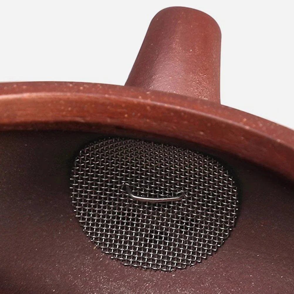

3Pcs Stainless Steel Purple Clay Teapot Filter Fine Mesh Insert for Loose Leaf Tea Reusable Strainer Accessory