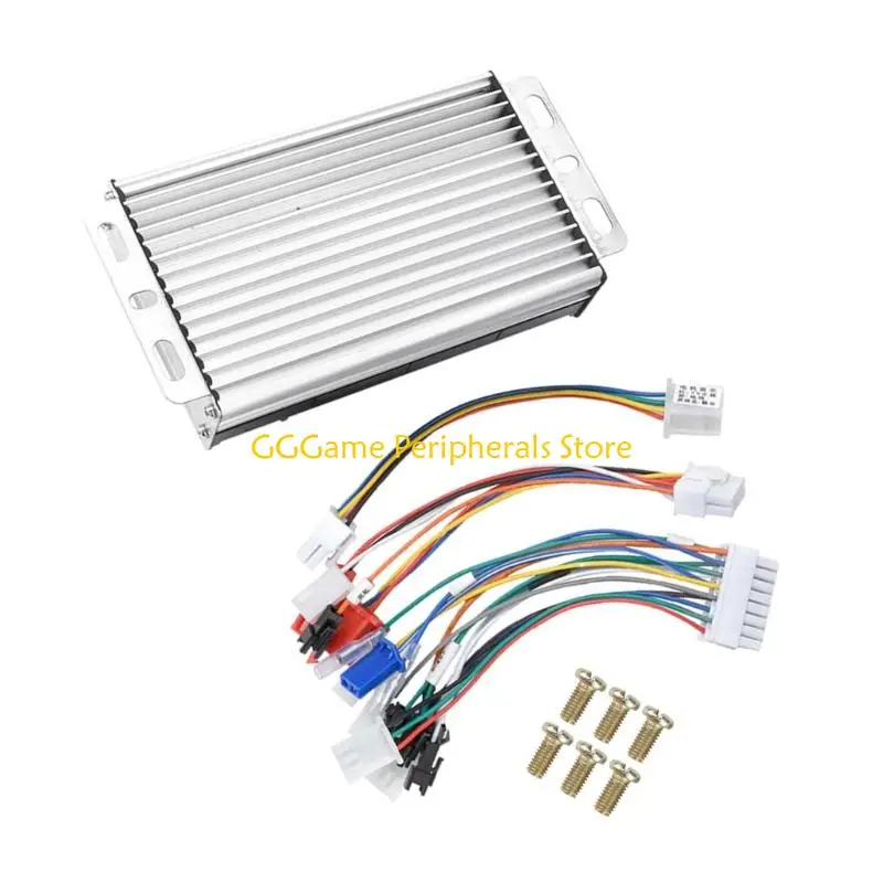 U55B Brushless Motor Controller for Electric Bike Systems, 50A Power Class with Aluminum Shell for 500W-3000W Replacement Work