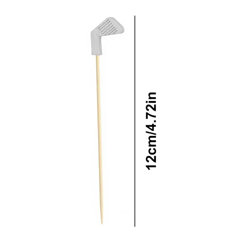 Golf Cocktail Picks 4.7 Inches Fruit Picks with Golf Club Head Top Appetizers Toothpicks for Sandwiches Burgers Cheese Olives De