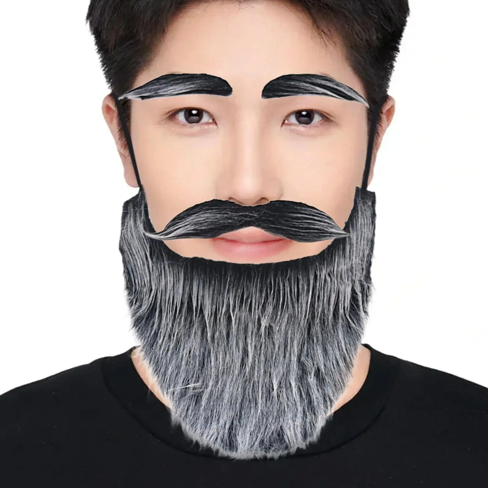 

Christmas Santa Claus Beard Mustache and Beard for Holiday Adults Men Women