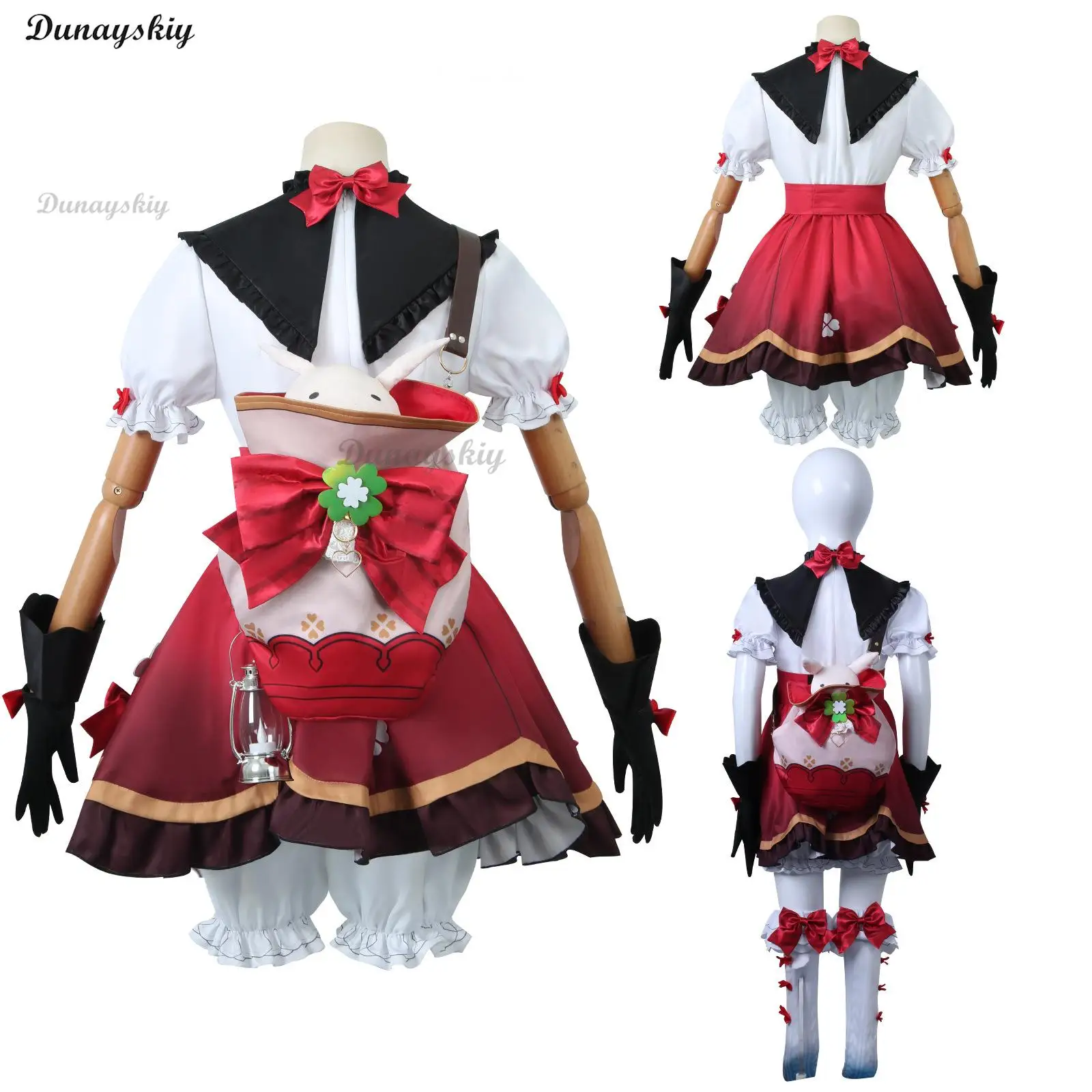 Genshin Impact Klee przebranie na karnawał mała czarownica nowa skóra Cosplay śliczna sukienka Lolita Kawaii dorosły rozmiar dziecięcy stroje na Halloween