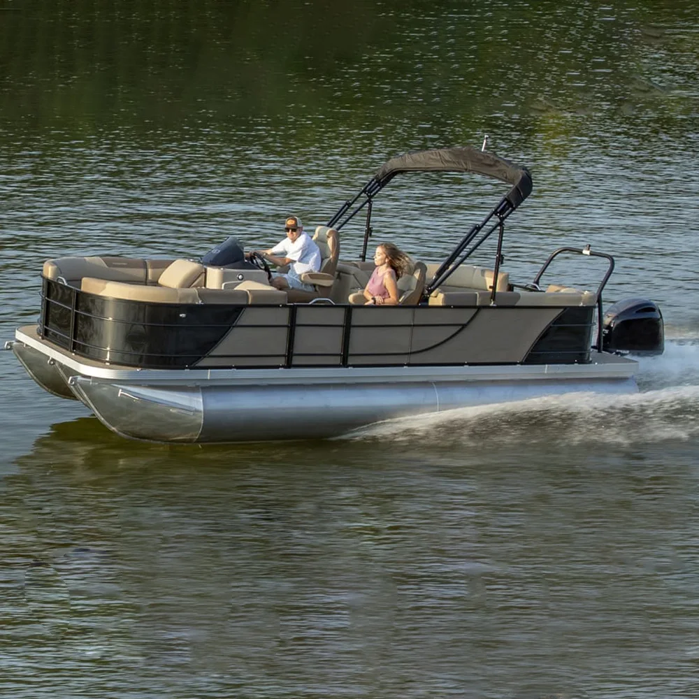 The cheapest aluminum floating boat with a 25 foot 7.5 meter full house boat house and a unit toilet