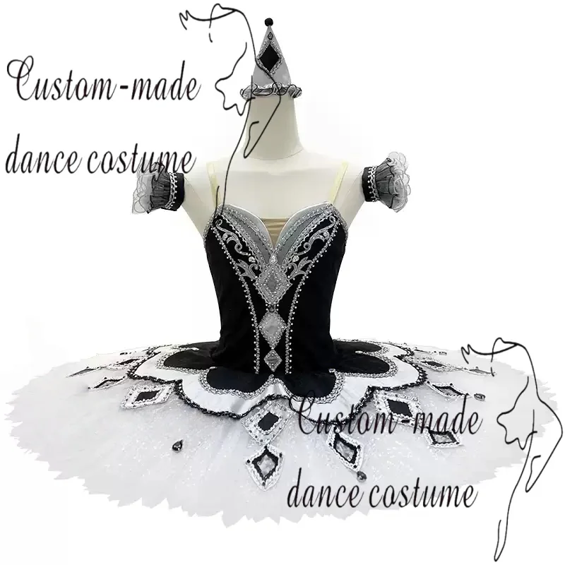 Smoke Grey Million Clown Ballet Dress Venice Carnival Ballet Performance Costume Customization