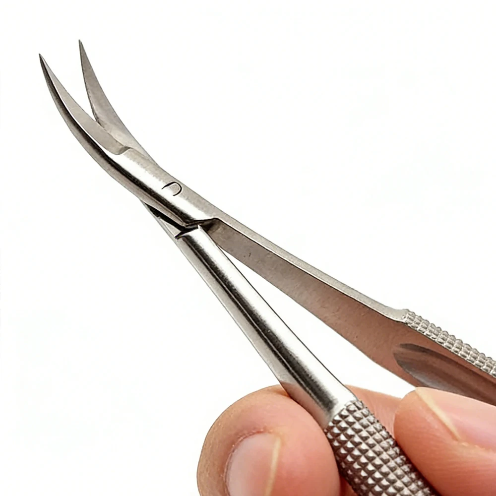 Stainless Steel Micro Castroviejo Style Ophthalmic Scissors Corneal Surgical Instrument for Eye Surgery
