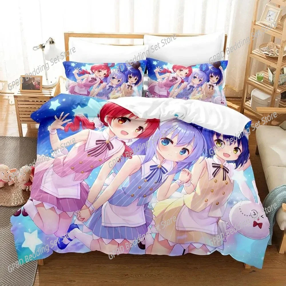 هل النظام أرنب غطاء لحاف مريح المخدة طقم سرير غرفة نوم الأطفال الديكور المنسوجات المنزلية