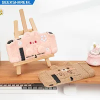 GeekShare-funda protectora de oso rosa para Nintendo Switch, carcasa dura dividida, accesorios para NS