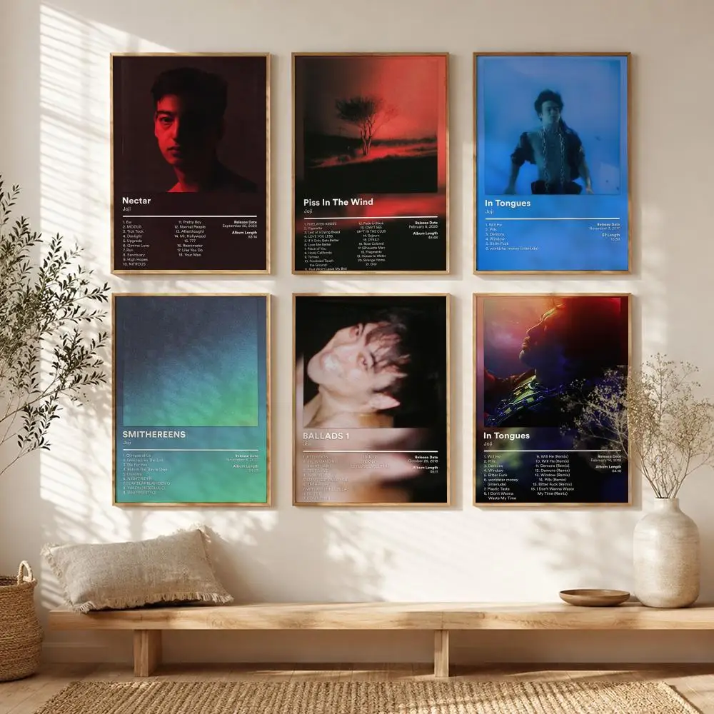 Sad Indie Singer J-Joji Poster All-match HD Waterproof Self-Adhesive Wall Art Sticker For Home Bedroom