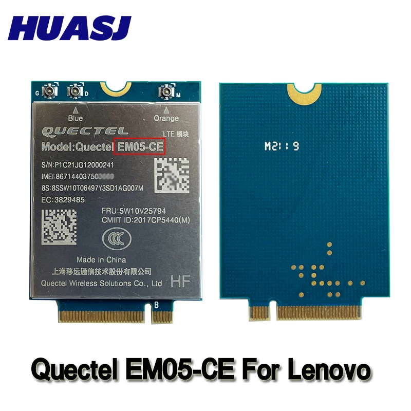 Huasj Quectel EM05-CE Wireless WAN CAT4 4G LTE Moudle FDD-LTE TDD-LTE For ThinkPad P1 Gen 5, X1 Extreme Gen 5