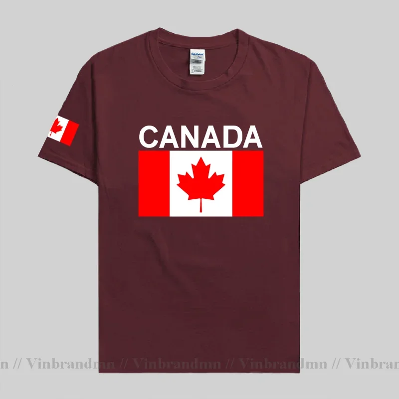 Canada Canadians T shirt Men Jerseys New Fashion T-shirts 100% Cotton Nation Team Fans Sporting Tops Tees Gyms Clothing Homme CA