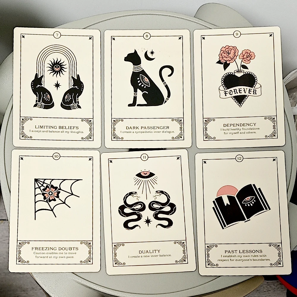 Cries of The Souls Oracle Deck 10,5 * 7,5 cm 42 pezzi di carte Oracle ti supportano accettare le ferite interne