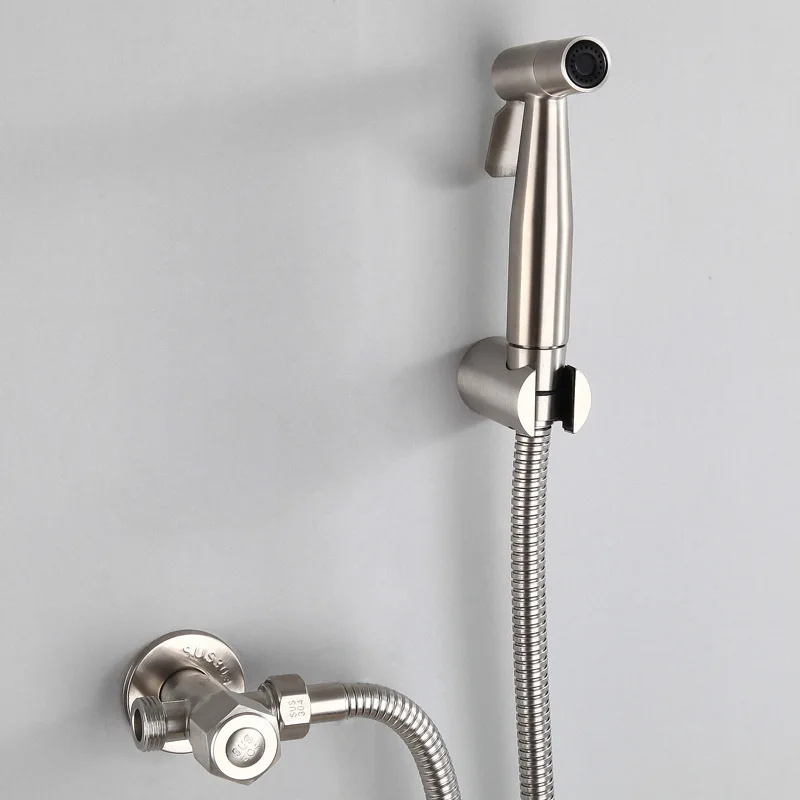 

304 Stainless Steel Bidet Tap Bathroom Bidet Faucet Handheld Bidet Nozzle Bathroom Bidet kit