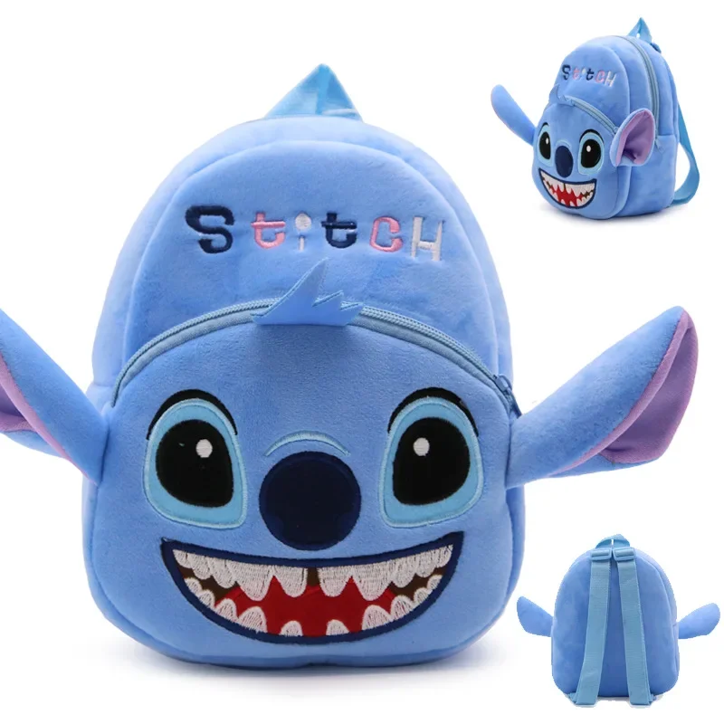 Disney Anime Stitch Plush Backpack Stuffed Toy Mini Cute Adult Decorative Bag Children Cartoon School Bag Gifts School Backpacks