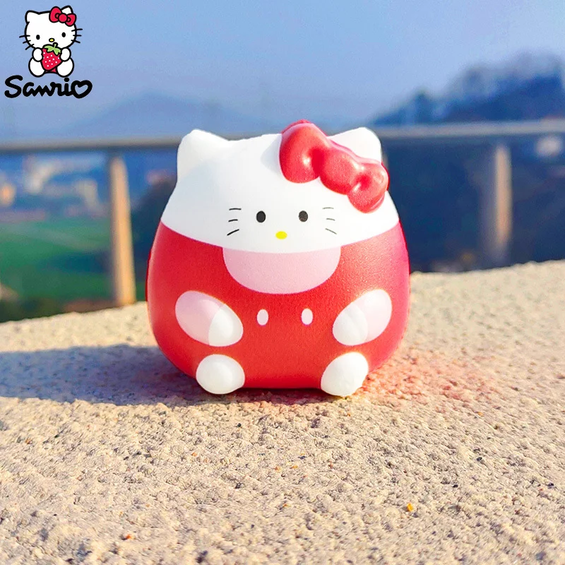 Anime Sanrio Kuromi Cinnamoroll My Melody Decompression Stress Relief Squishy Hello Kitty Children Hand Pinch Toy Healing Gift