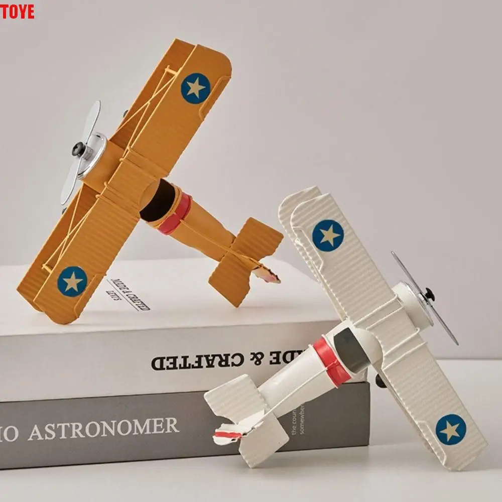

Retro Iron Vintage Airplane Model Collection Miniature Aircraft Ornaments Delicate Handicraft Metal Plane Models Photo Props