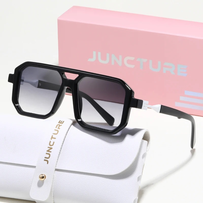 JUNCTURE أزياء النساء النظارات الشمسية اللباس نظارات شمسية إطار كبير التدرج سيدة نظارات حزب هدايا العيد النظارات الشمسية للنساء