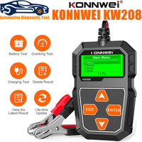 KONNWEI KW208 Car Battery Tester 12V Cranking Charging Circut Tester Battery Analyzer 12 Volts Battery Tool BM550