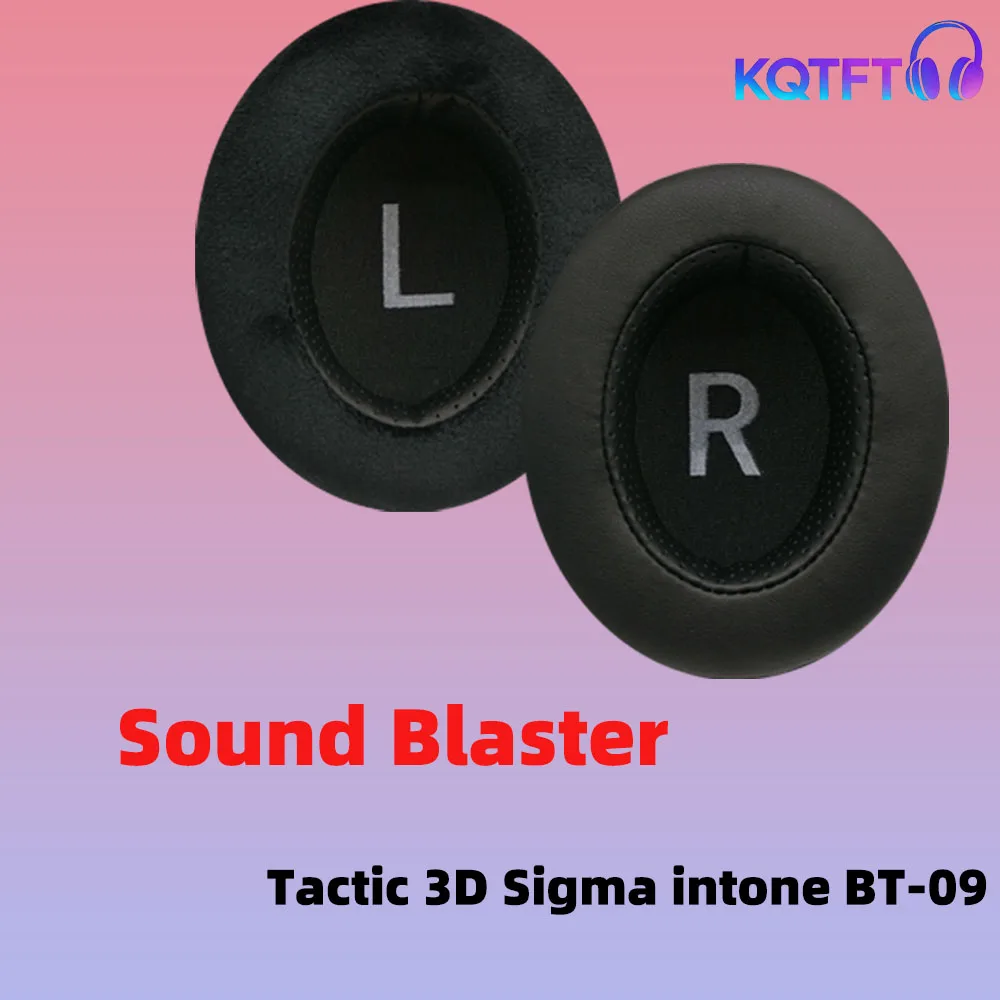Replacement Ear Pads for Sound Blaster Tactic 3D Sigma intone BT-09 Parts Leather Cushion Velvet Earmuff Headset Sleeve Cover