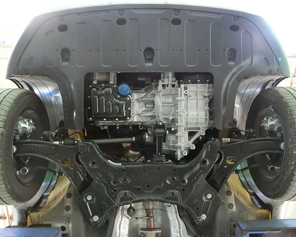 لكيا KX1 2019-2021 1.4L جديد جودة أعلى أسود تحت المحرك الحرس قطعة من نسيج مجلس سبلاش درع الطين الحاجز لوحة لوحة #2