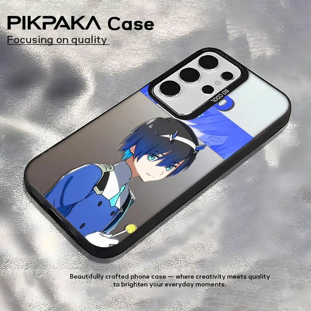 anime D-Darling in the franxxS Phone Case For Samsung Galaxy S25 Edge S24 S23 S22 S21 S20 Ultra Funda Silicone Silver cover
