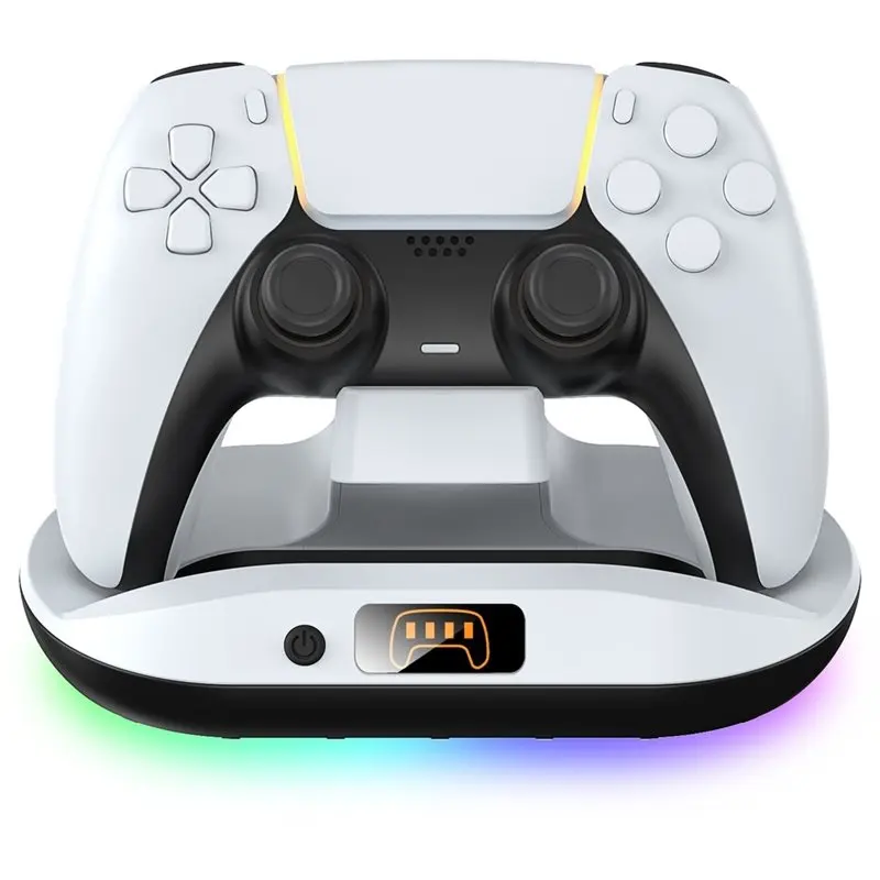 【TODAY-BUY】For PS5 Controller Single Charging Dock-Float Design With Contact-Based Charging Stand RGB Light
