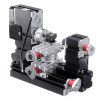 TZ20002MR 60W 12000RPM Mini Metal Rotating Lathe Wood Lathe Motorized Jigsaw Grinder 180-Degree Z-Axis Slider for Metal DIY