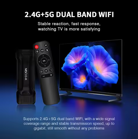 Cheapest MX10-K TV Stick Android 14.0 4K Smart Android TV Box 2.4G 5G WiFi Smart TV Stick Network Media Player With Youtube TV98