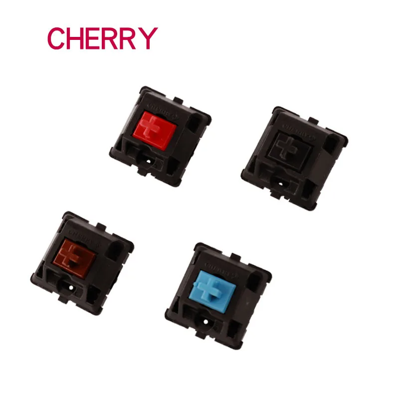 Original MX Cherry Mechanical Switch Black Blue Red Brown Green Pink Silver 3-pin Cherry Switch for Swap Mechanical Keyboard