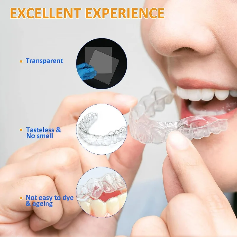 1Pack Dental Orthodontic Retainer Piece Vacuum Forming Thermoforming Material Sheet Oral Denture Model Dental Splint