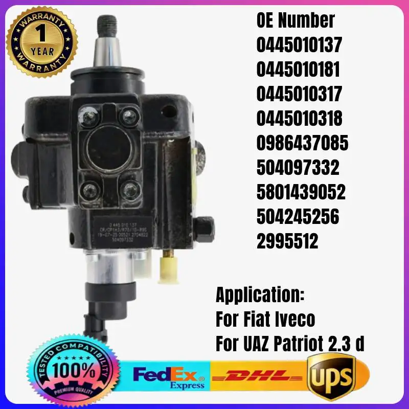 0445010137 0445010181 0445010317 0445010318 504097332 5801439052 504245256 Fuel Injection Pump for Fiat Iveco UAZ Patriot 2.3D