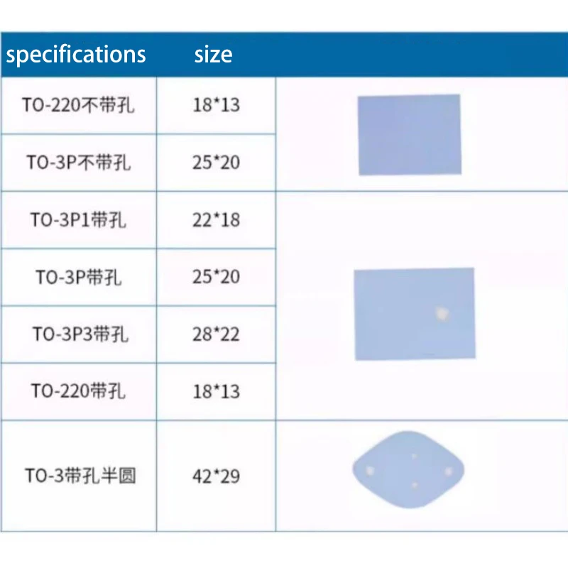 100/200Pcs Transistor Plastic Insulation Washer TO-220 TO-3 TO-3P TO-3P1 TO-3P3 High Quality Isolated Silicone Pad Sheet Strip