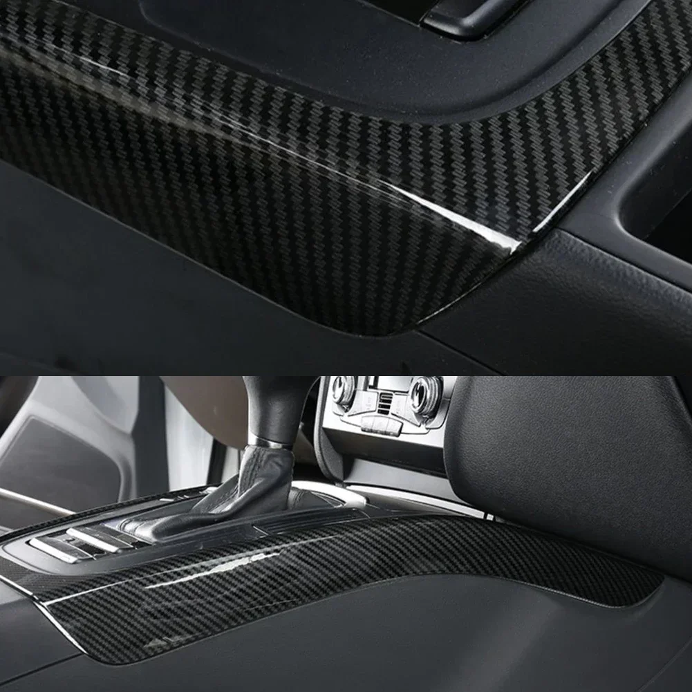 Car Styling Interior Modified For Audi A4 B8 A5 2009-2016 Car Center Console Gear Shift Frame Decoration Cover Trim Accessories