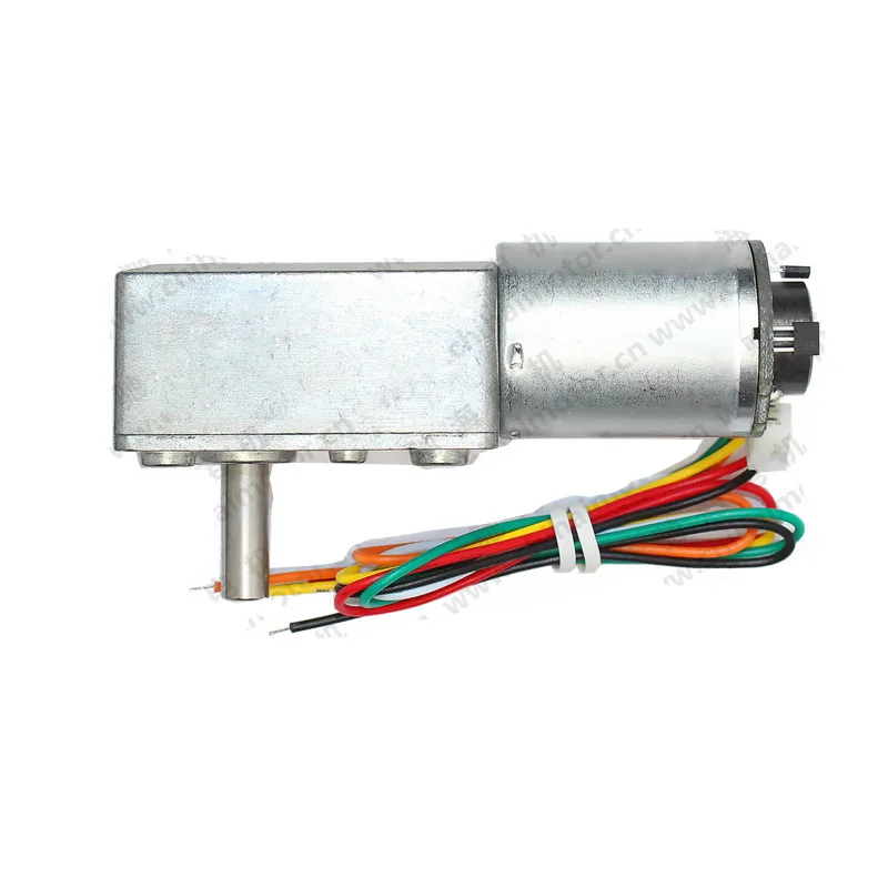 GW4632-370 DC worm gear motor with Hall encoder with self-locking