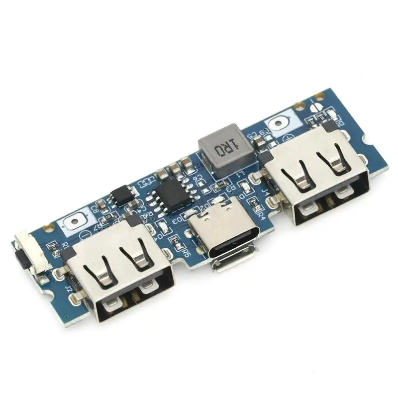 Micro/Type-C USB 2.4A Dual USB 18650 Boost Battery Charger Board Mobile Power Bank Accessories For Phone DIY Components