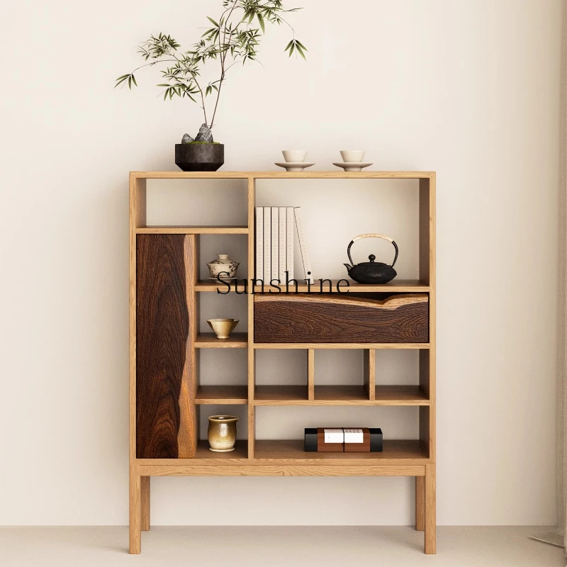 

Wabi Sanfeng Solid Wood Bogu Rack Tea Set Display Shelf Storage Homestay