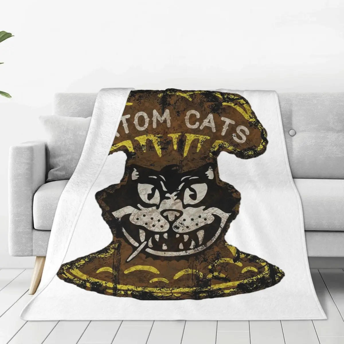 Atom Cats Blankets Soft Warm Flannel Throw Blanket Plush for Bed Living room Picnic Travel Home Couch