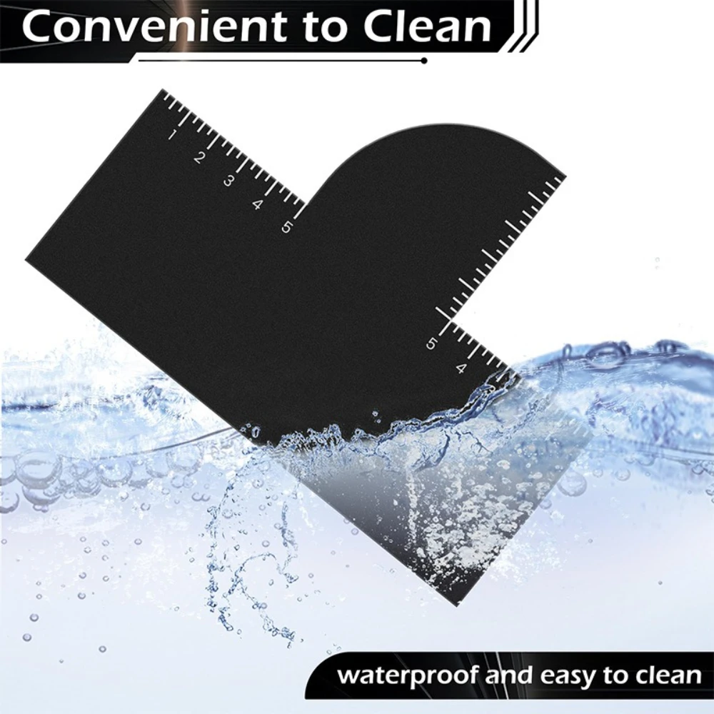 2pcs New Personalized Creative Sideburns Broken Hair Trimming Tool PVC Material Styling Card for Shaping Trimming Hair Tools