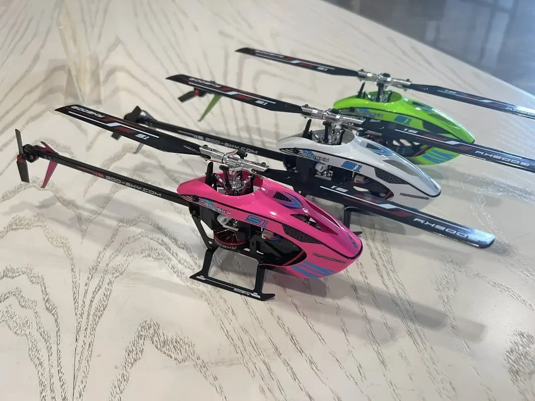 Rc Hot Goosky S1 Bnf/Rtf 6ch 3d Stunt Double Brushless Motor Direct Drive Motor Flybarless Direct-Drive Helicopter Toys Gifts