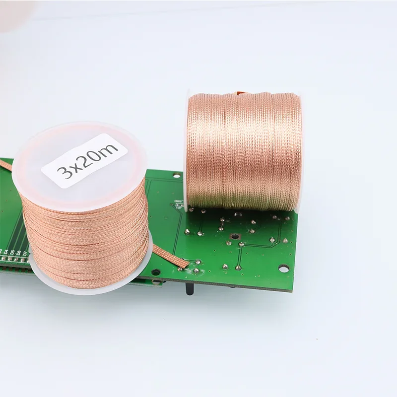 6/8/10/15/20M Länge Entlöten Geflecht Docht Löten Entferner Draht Niedrige Rückstände No-Clean für PCB BGA Schweißen Rework Löten Werkzeug – Detail 2