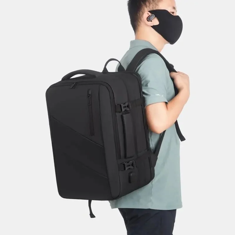 16 Inch Large-capacity Men's High-end Backpack Computer Bag  Business Bag Expandable  Witch USB 2026 new
