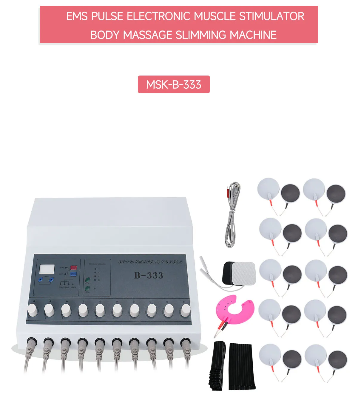 Weight Loss Slimming Machine Ems Muscle Stimulator Electrostimulation Russian Waves Electric Skin Care Massager Professional