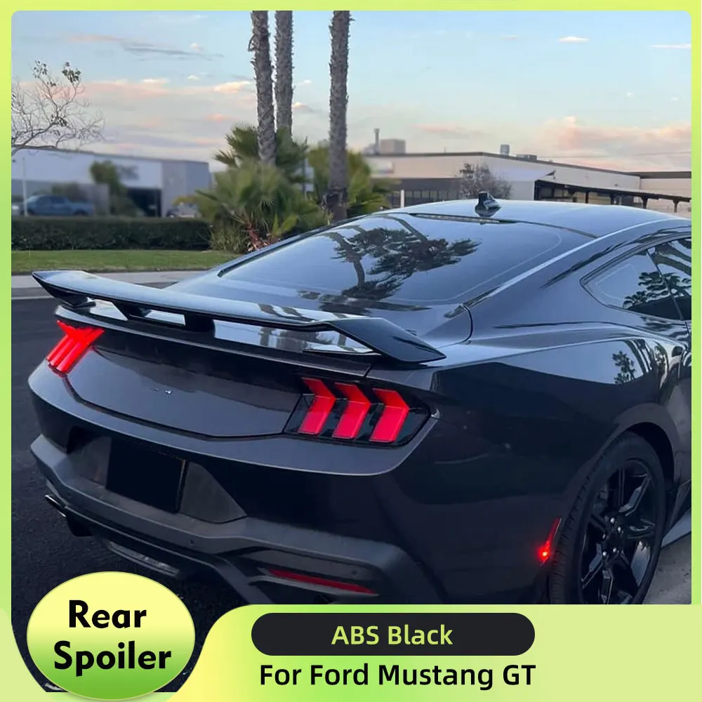 

Car Rear Spoiler Wing for Ford Mustang Dark Horse/GT/GTD 2024-2025 Rear Tail Spoiler Lip Car Exterior Accessories ABS Black