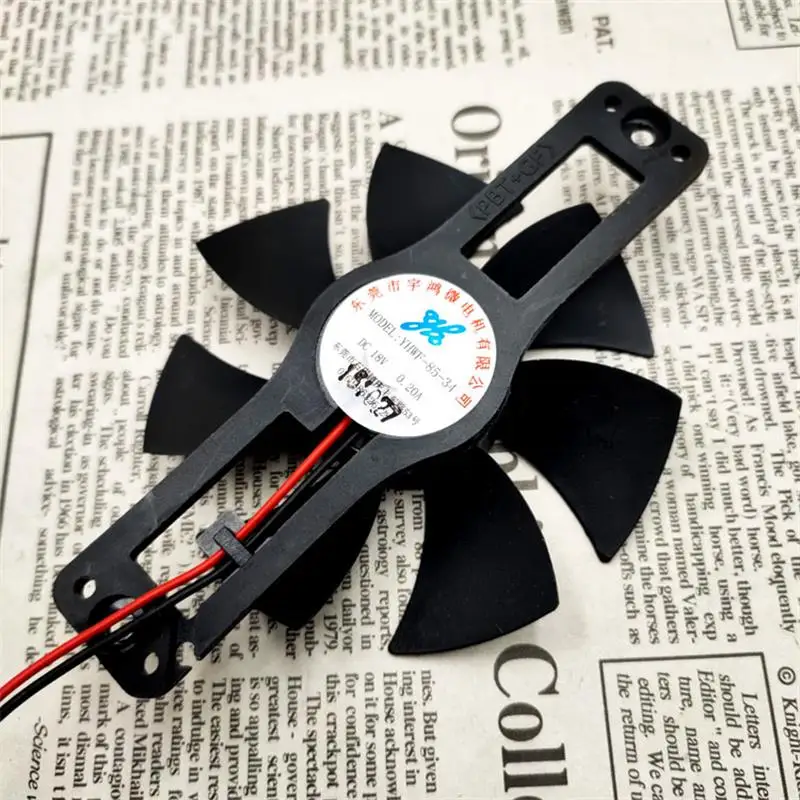 

New Cooling Fan For YHWF-85-34 DC18V 0.20A 8CM 2-wire Microwave Oven Cooling Fan